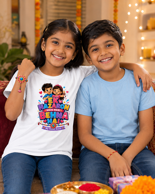 Ek Hazaron Mein Meri Behna Hai – Girl’s Crew Neck T-Shirt