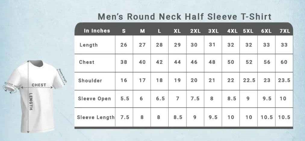 "NO DAYS OFF"-Male Male Round Neck Half Sleeve Classic