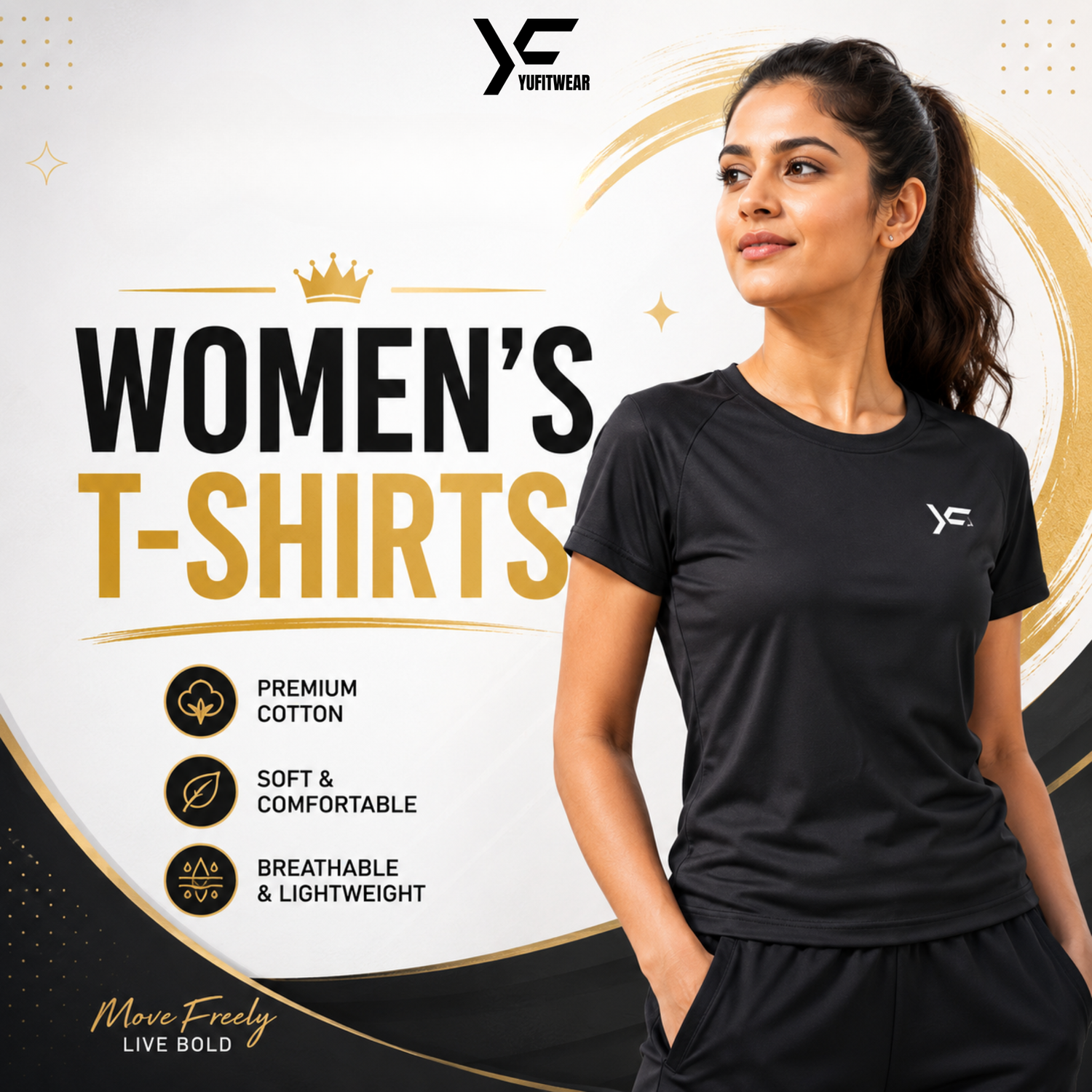 YuFitwear  T-Shirts Women, India