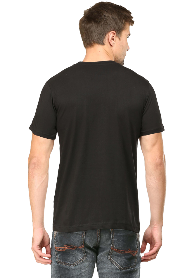 "NO DAYS OFF"-Male Male Round Neck Half Sleeve Classic