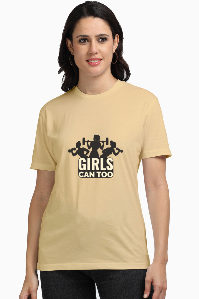 GIRLS CAN TOO- Unisex Supima T-Shirts