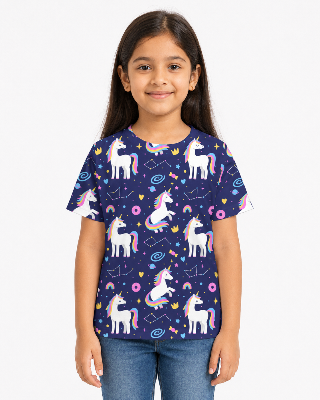 Kids AOP T-Shirt-UNICORN
