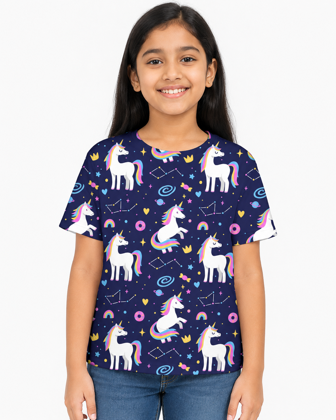 Kids AOP T-Shirt-UNICORN