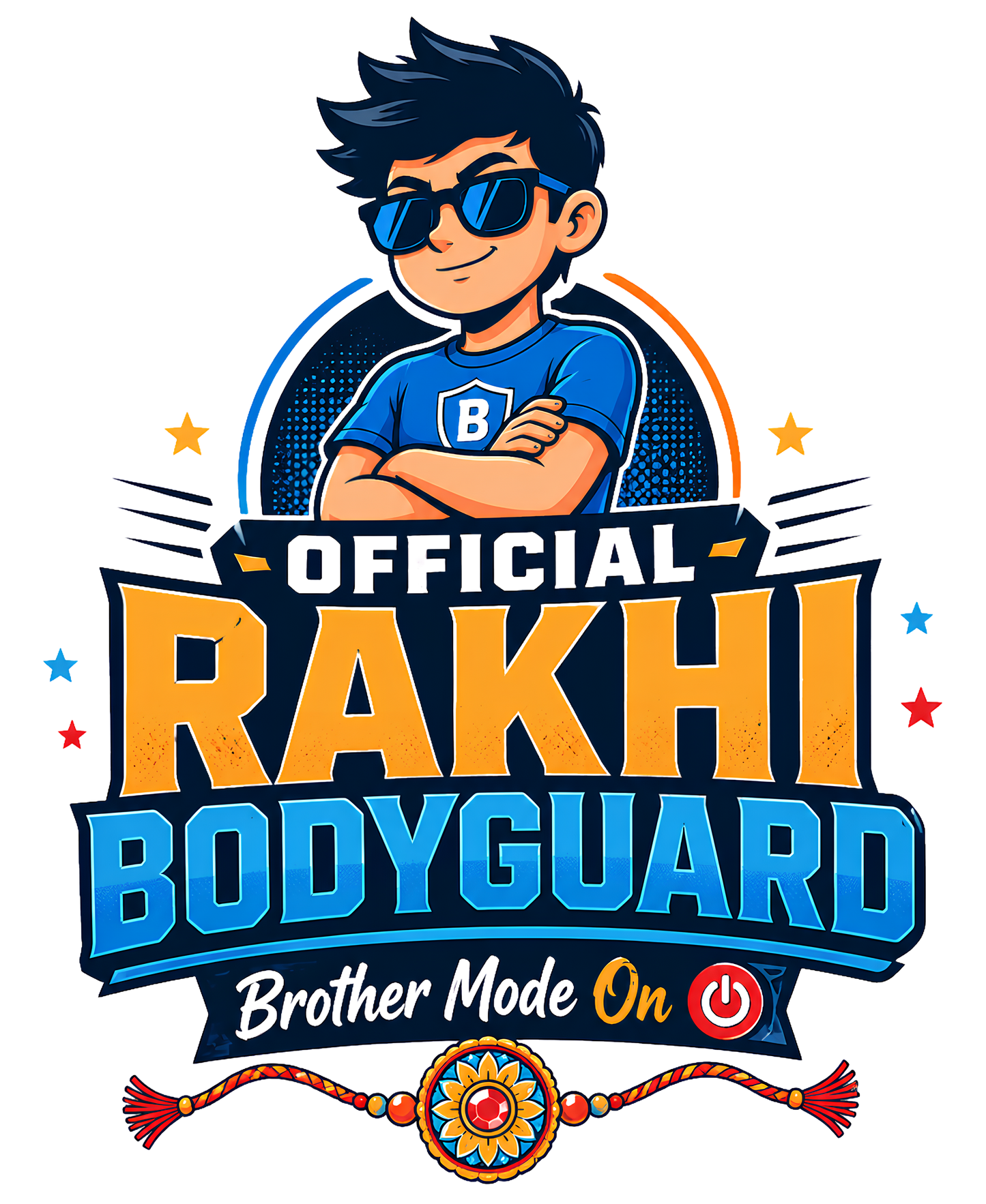 Official Rakhi Bodyguard – Boy’s Crew Neck T-Shirt