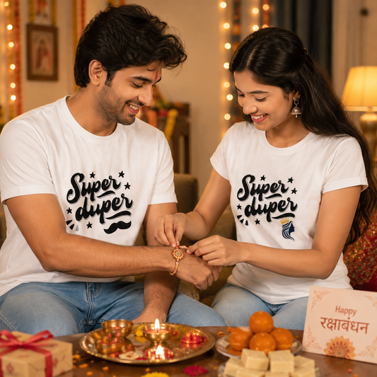 Super Duper Siblings Classic – Brother & Sister Rakhi Combo