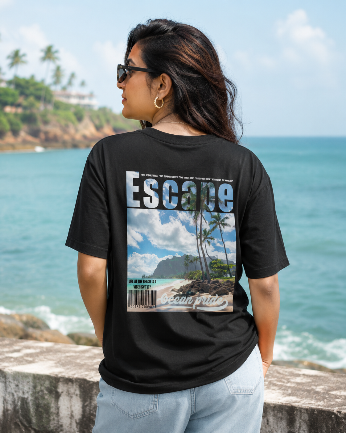 Escape Ocean Pride – Premium Unisex Cotton T-Shirt