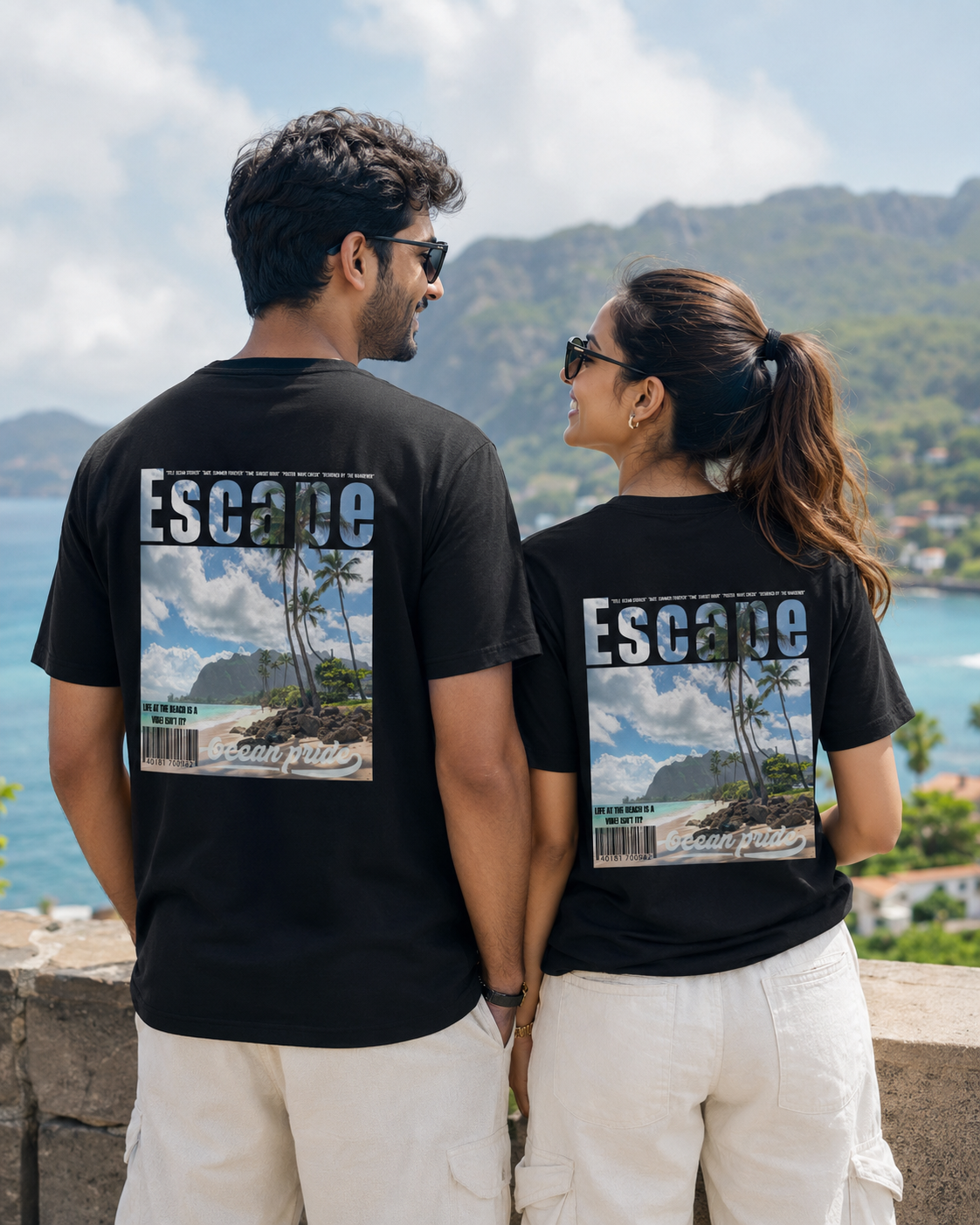 Escape Ocean Pride – Premium Unisex Cotton T-Shirt