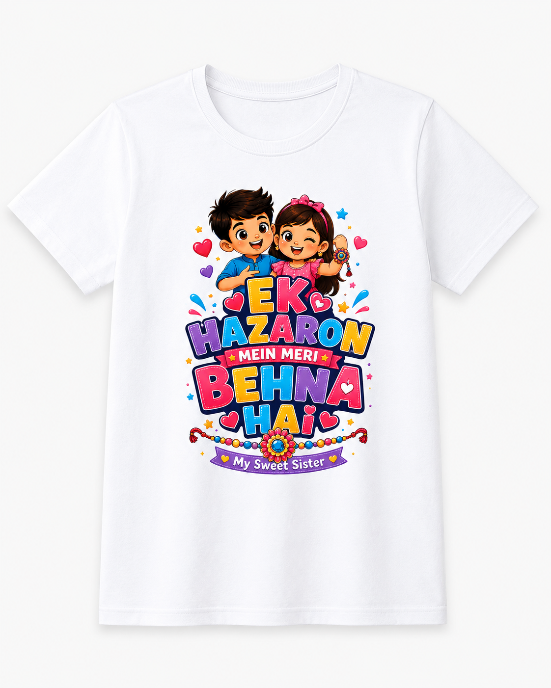 Ek Hazaron Mein Meri Behna Hai – Girl’s Crew Neck T-Shirt