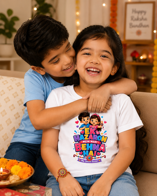 Ek Hazaron Mein Meri Behna Hai – Girl’s Crew Neck T-Shirt