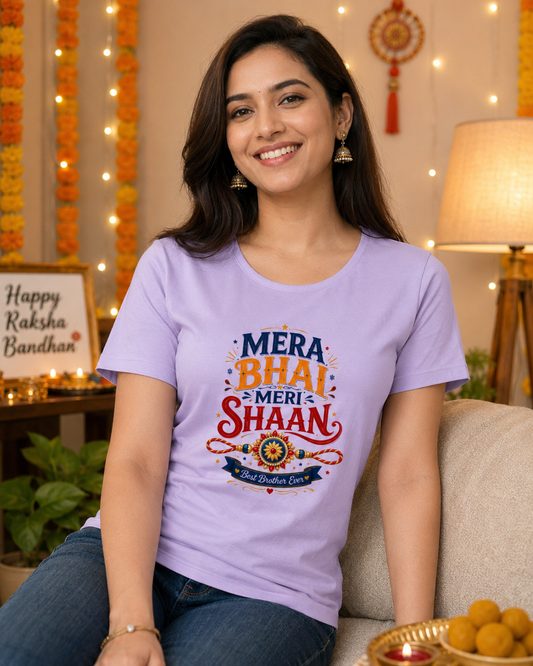 Mera Bhai Meri Shaan – Women’s Classic Crew Neck T-Shirt