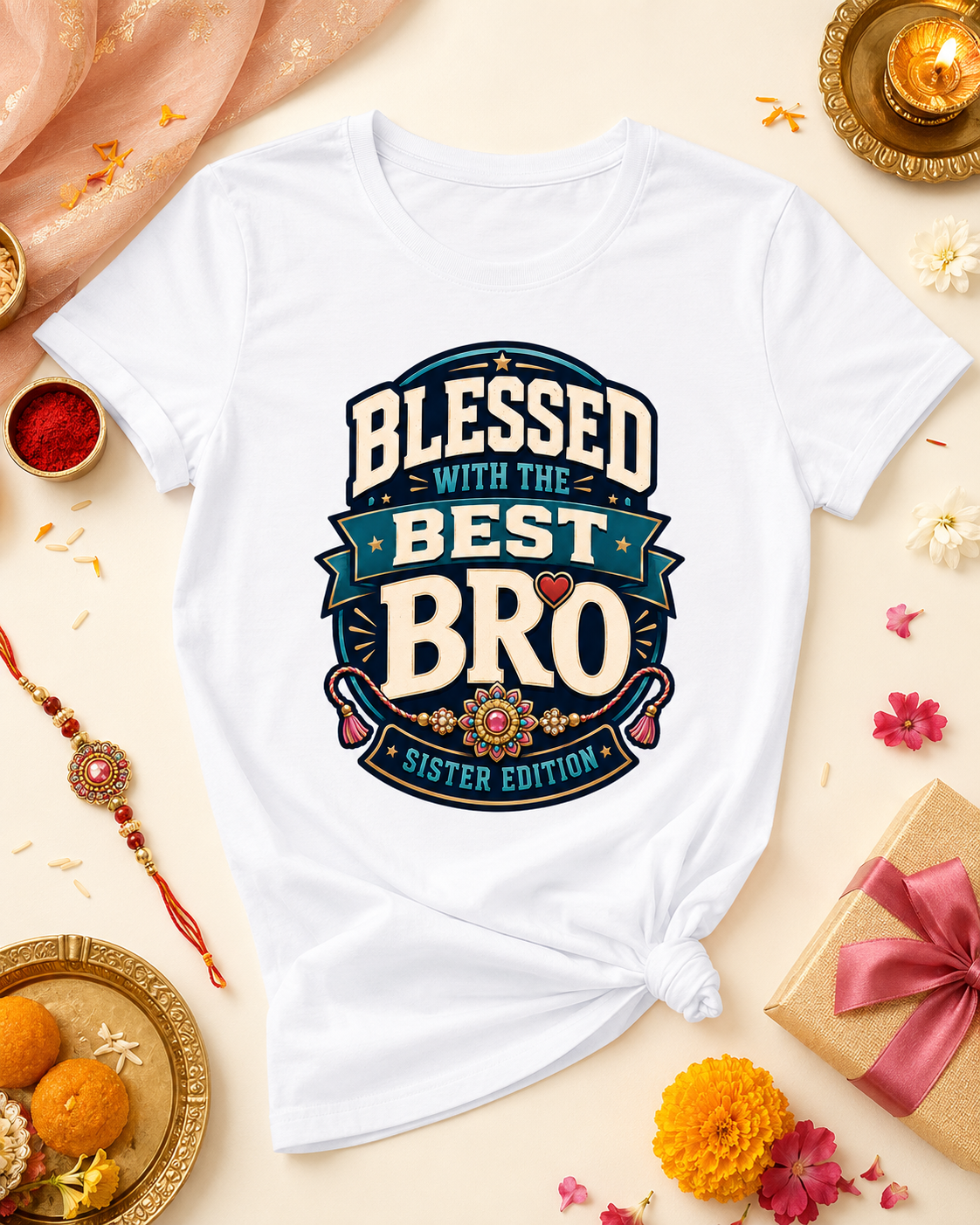 Blessed with the Best Bro – Women’s Classic Rakhi T-Shirt
