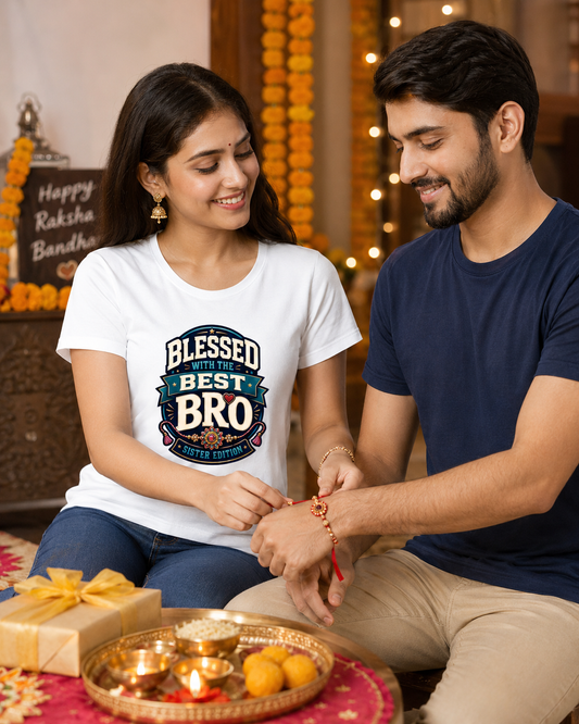 Blessed with the Best Bro – Women’s Classic Rakhi T-Shirt